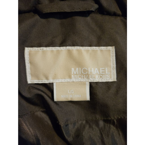 Michael Kors Puffer Down Coat Jacket Women's Size Large Brown Long - Picture 2 of 12